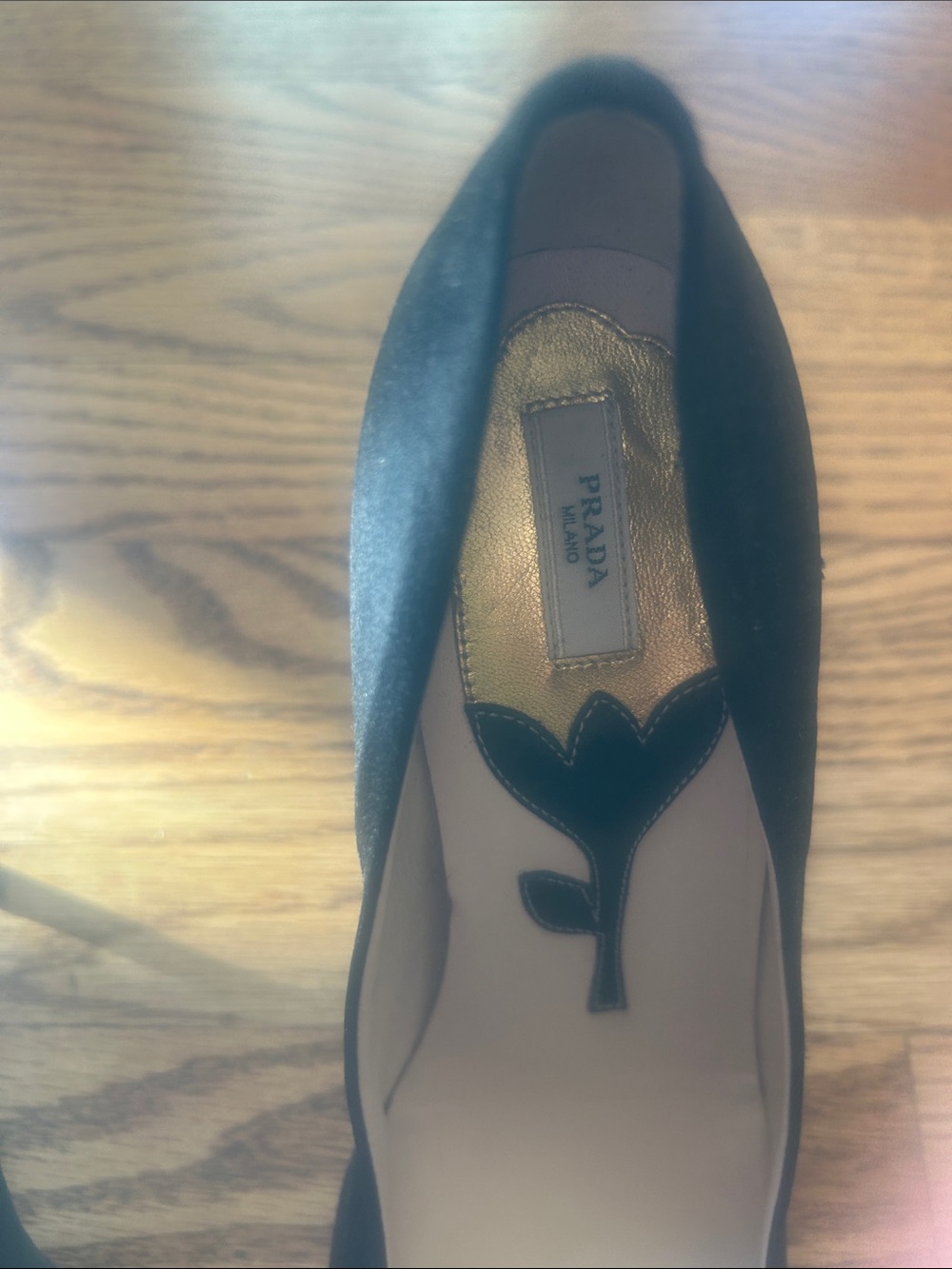 Vintage Prada Floral Stem Heels Made In Italy Size 37 - Picture 3 of 13